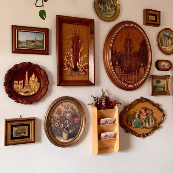 Vintage “Don’t Woo Me!” Italian Depose velvet baroque 3D plaque 👑 - Picture 5 of 6